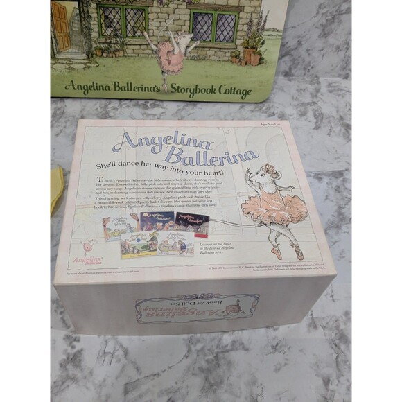 Angelina Ballerina Storybook Cottage Hardcover American Girl Set Doll Clothes - Picture 11 of 16